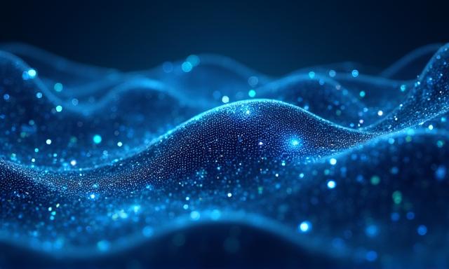 Abstract visualization of digital security and fishing nets